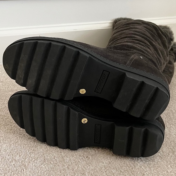 Aquatalia suede tall boot with faux fur lining Size 8.5 medium - Picture 4 of 8